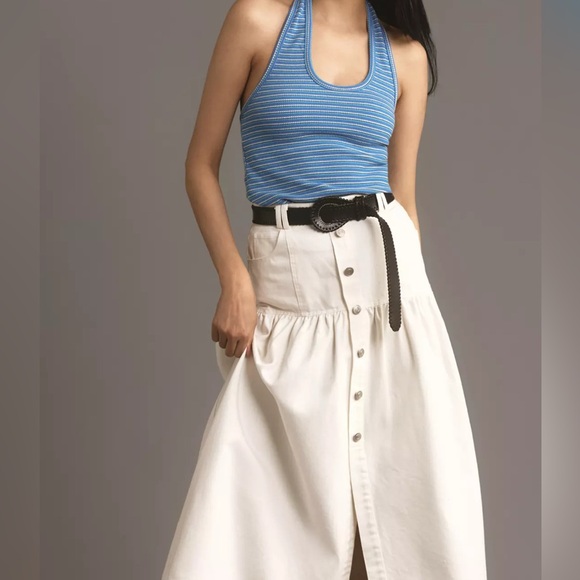Pilcro Tops - Pilcro Scoop Halter Tank Medium